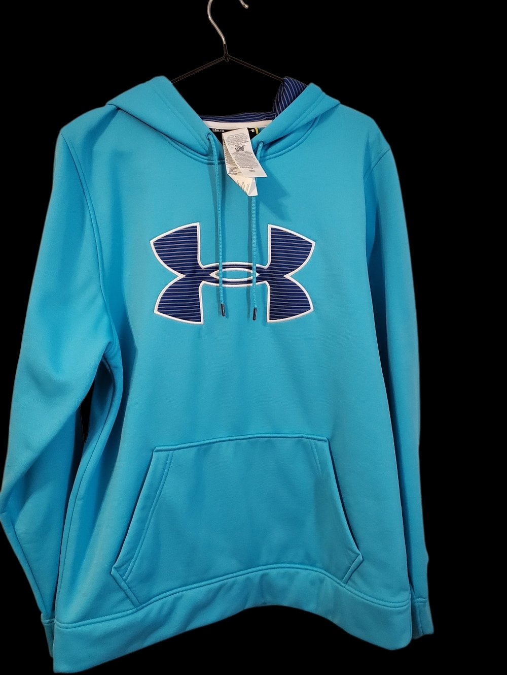 Under Armour Aqua Hooded Pullover with Striped Neck Detail